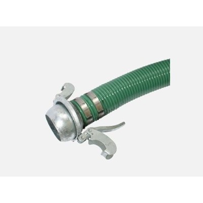 2" green pvc hose x 6mt long c/w LLC2 couplings